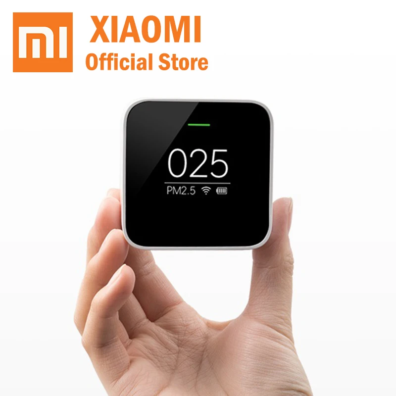 

2019 Original Xiaomi Smart Air Quality PM2.5 Monitor Detector OLED Display Accurate Laser Sensor White Health Care APP Control