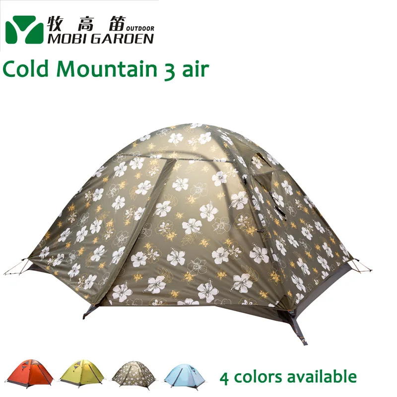 Mobi Gardon Cold Mountain 3AIR 3 человека 3-сезонная двухслойная алюминиевая полюсная палатка профессиональная уличная кемпинговая палатка