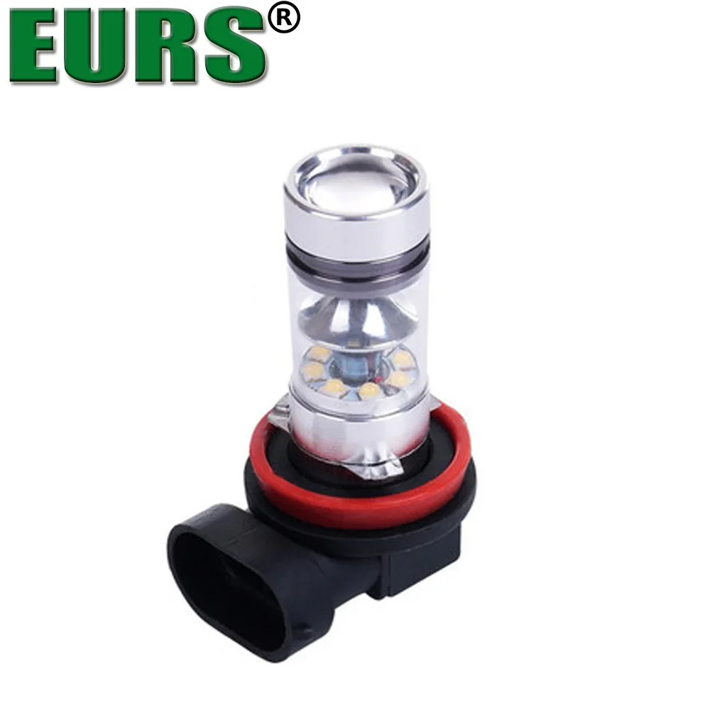 EURS(TM) Светодиодный фонарь H1 H4 H7 H11 9005 9006 Белый светодиодный противотуманный