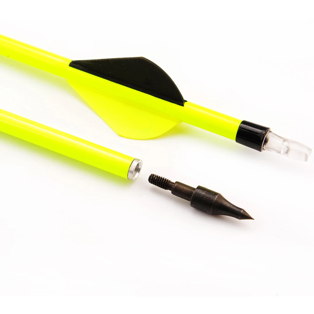 Kaufen 6 12 24 stücke 30 zoll Mixed Carbon Pfeil Wirbelsäule 500 Leuchtstoff Grüne Welle für Verbindung Bogen Bogenschießen schießen