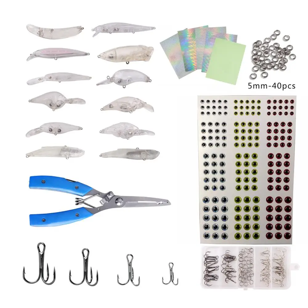 

291pcs/lot 7g-26g Unpainted Hard Fishing Lure Crankbait Poppers Minnow VIB Bait for your DIY outdoor lure fishing