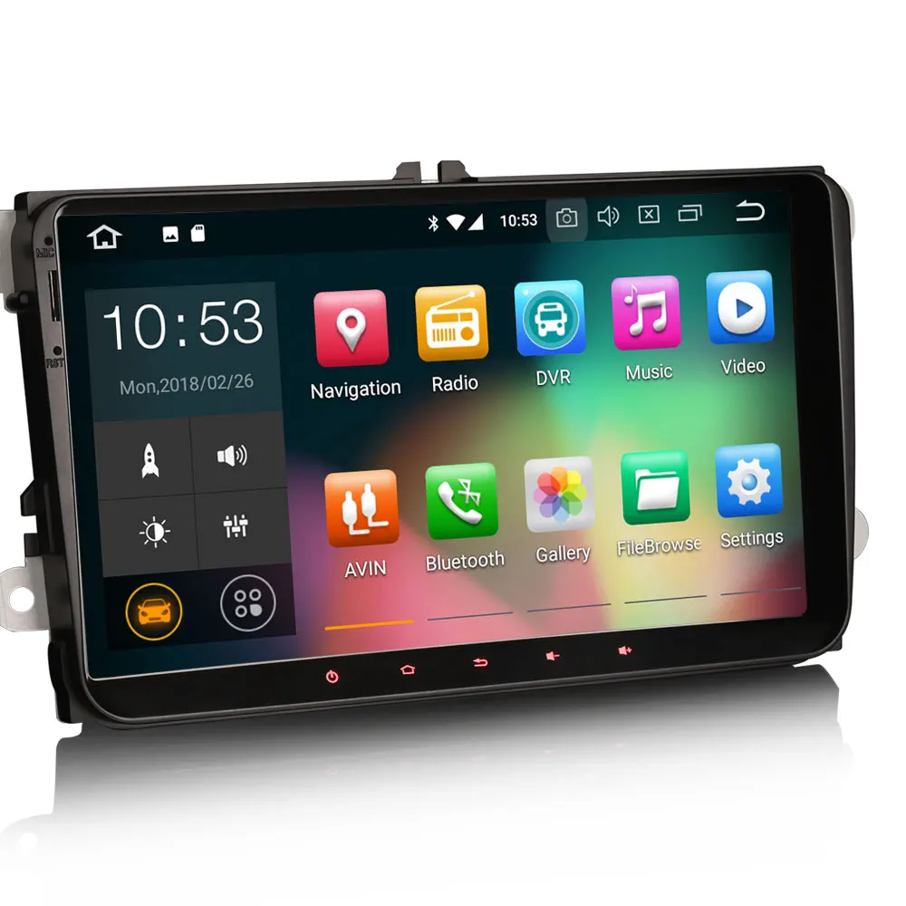 DFP-20-02 Double Din CD Stereo Fascia Panel For Skoda Fabia
