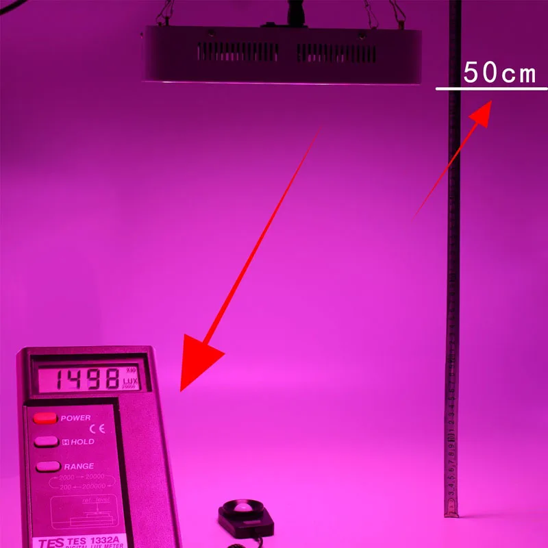 Abay 600 W отражатель-светодиодный LED Grow Light полный спектр растение лампа панель с подвесными комплектами для теплицы комнатных растений