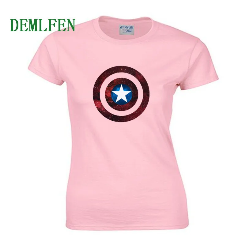 

Shield Space T-Shirt Captain America Shield Civil War Tees 3D Printed T-shirts Women Marvel Avengers Iron Tops Girl Tees