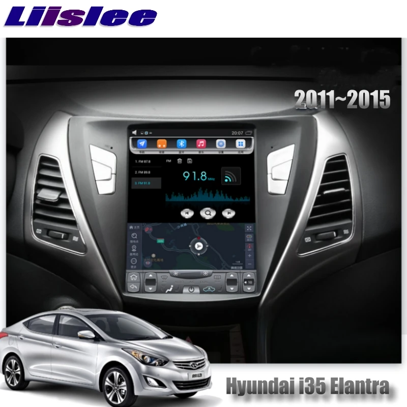 Для hyundai i35 Elantra Avante MD UD 2011~ NAVI LiisLee автомобильный мультимедийный плеер gps карты wifi Аудио CarPlay Радио Навигация