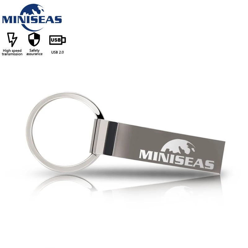 

usb flash drive 32gb silver metal USB 2.0 pendrive 4GB 8GB 16GB 64GB u disk pen drive 128gb Real capacity memory