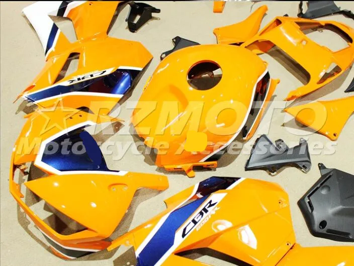 ACE Комплекты ABS инъекций комплект обтекателей пригодный для HONDA CBR600F5 2013 CBR600F5 13 14 15 16 17 Желтый F60