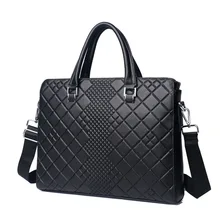 Натуральная Воловья кожа натуральная кожа мужской портфель модная большая Вместительная деловая сумка черная Мужская сумка на плечо для ноутбука