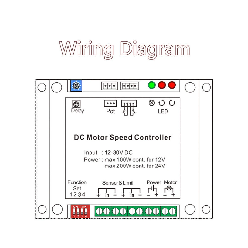 12-30 в 200 Вт Матовый контроллер скорости двигателя постоянного тока PWM HHO RC регулятор дистанционного управления