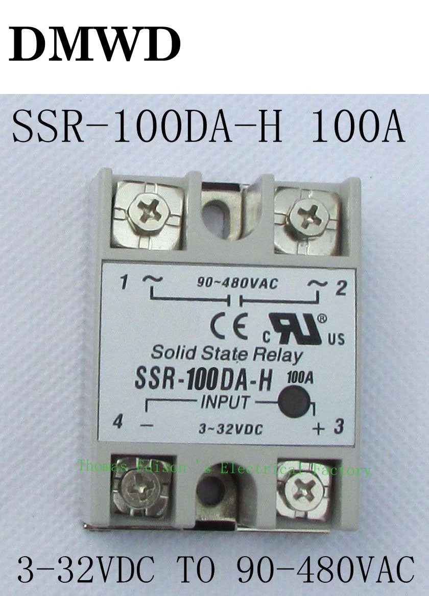 

solid state relay SSR-100DA-H 100A SSR 100DA H DC TO AC relay solid state Resistance Regulator