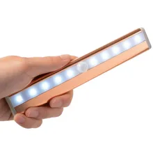 2017 New LED Night Light 10LEDs IR Infrared Motion Detector Sensor Closet Cabinet Light Induction Lamp LED Sensor Light Bar Best