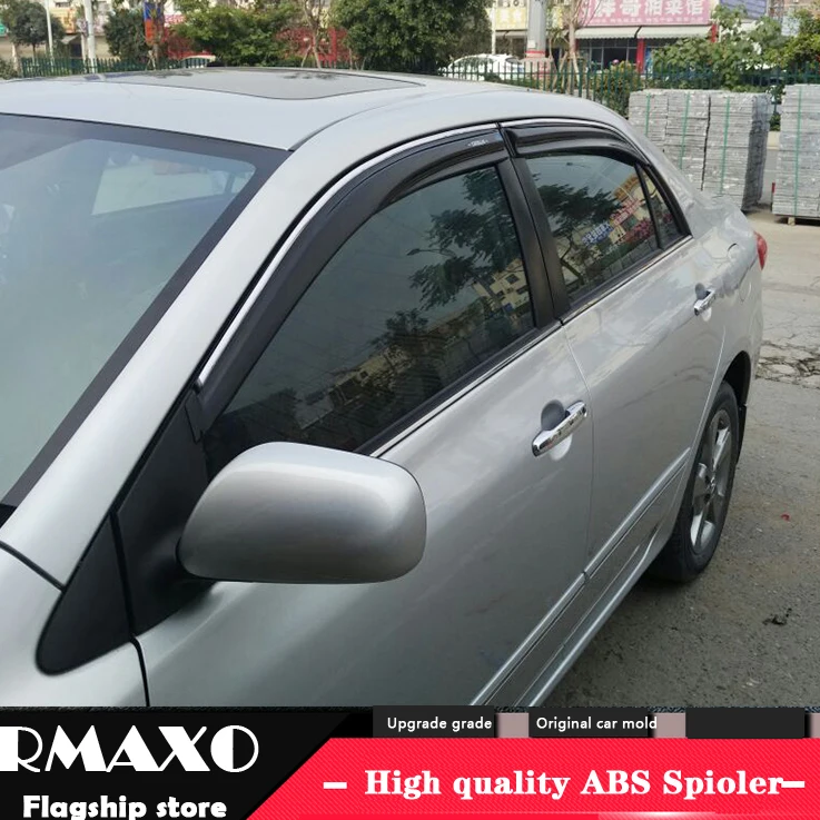 

For TOYOTA Corolla 2007-2013 Plastic Window Visor Vent Shades Sun Rain Deflector Guard For TOYOTA Corolla 4pc/set