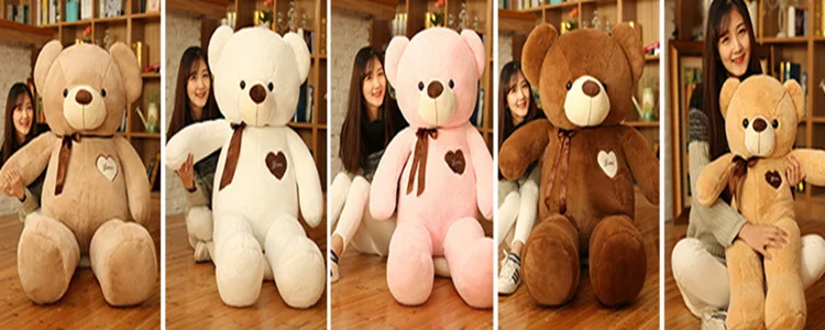 Amor fita urso grande urso de peluche