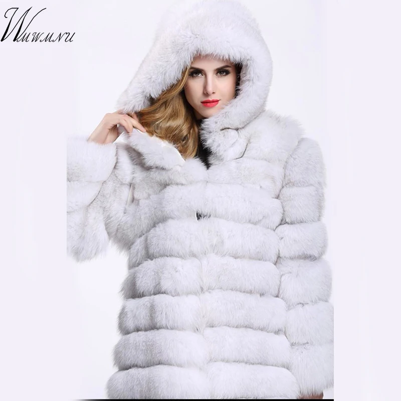 Manteau Hiver Casual white Poids 8 Camel Fausse Kg Deluxe À Fourrure En Peluche rice black Manches deep Renard Long White 1 4xl De La Gray Chaud Capuchon Plus Thicking Color Hair Longues Taille fox xXIw1Xzf