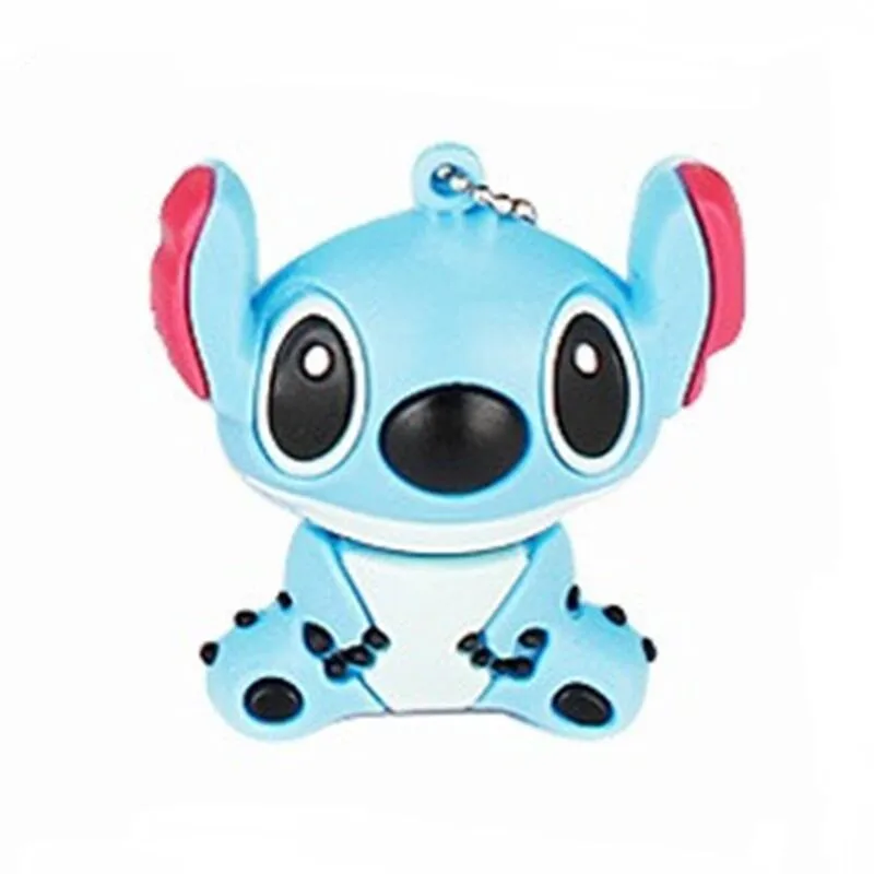 new USB flash drive 128gb cute animal cartoon USB 2.0 4GB 8GB pen drive 16GB 32GB 64GB creative Pendrive usb memory stick Stitch - Цвет: 9