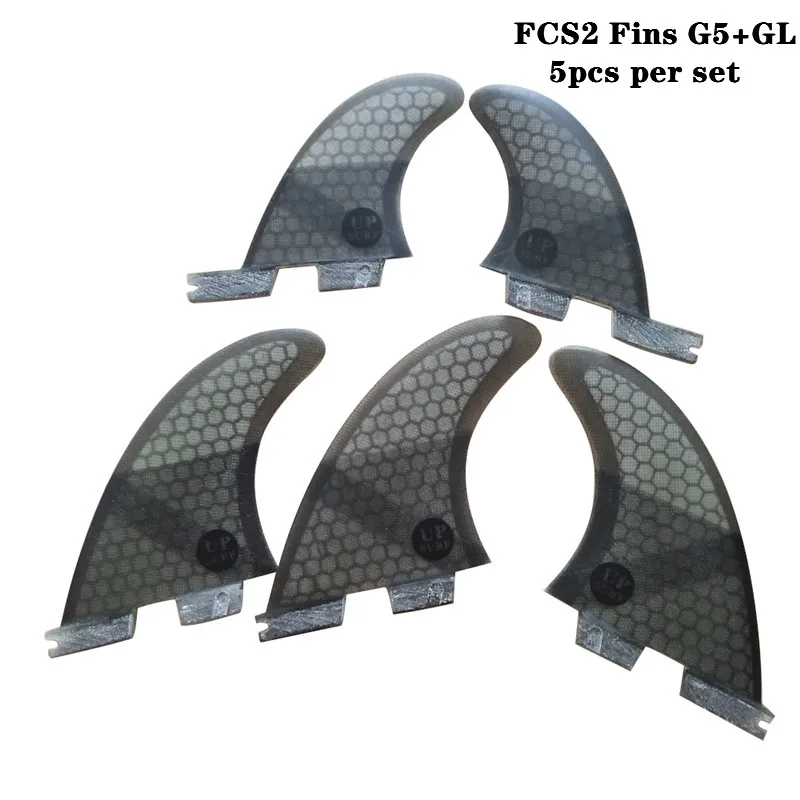 

FCSII G5+GL Surfboard Blue/Black/Red/Green color Honeycomb Fins tri-quad fin set FCS 2 Fin Hot Sell FCS II Fin Quilhas