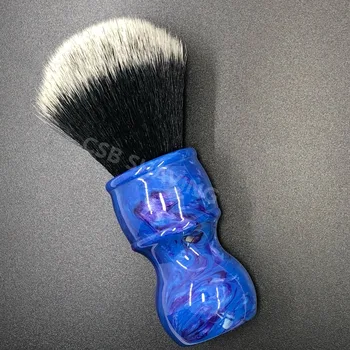 

CSB Knot 24mm Tuxedo Synthetic Hair Colourful Resin Handle Shaving Brush Barber Shop Salon Shaves Wet Tool