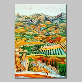 

Arthyx Paintings Distant Farmland Hand Made Copy Vincent Van Gogh Fanous Oil Painting On Canvas Wall Art Picture For Living Room