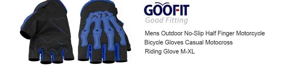 GOOFIT мужские на открытом воздухе половина пальца велосипедные перчатки повседневные кроссовые не скользящие ездовые перчатки M-XL CE-04B