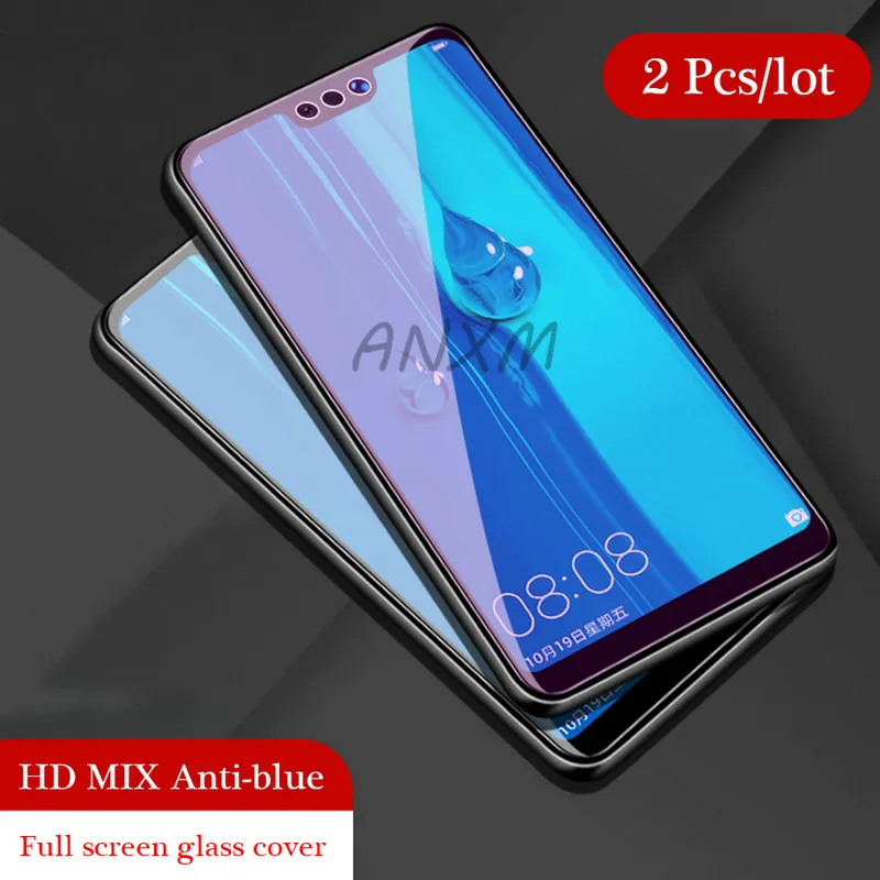 2Pcs/lot 9H Tempered Glass for Huawei Y9 2018 2019 Screen Protector Full Cover For Protective Film | Мобильные телефоны и