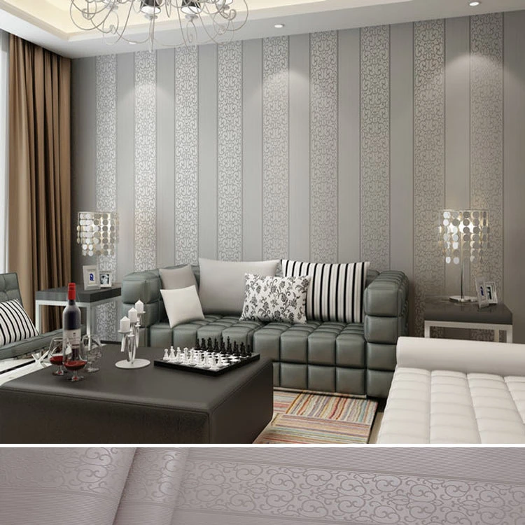 حار غير المنسوجة البيج دسم أبيض رمادي العمودي مخطط للجدران ورقة لفة قورتو مائي الورق Papel دي Parede Ab5810 Paper Craft Gift Ideas Paper Foilpaper Suitcase Aliexpress