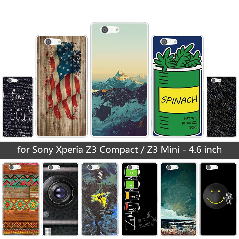 for Sony Xperia Z3 Compact Mini D5803 D5833 Soft TPU Cases Clear Silicone Heaven Back Cover Coque |