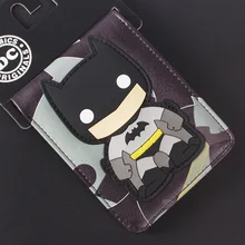 Комиксы DC Marvel мультфильм ПВХ сумки детские кошельки Прохладный Бэтмен создание кошелек модный прочный carteira feminina