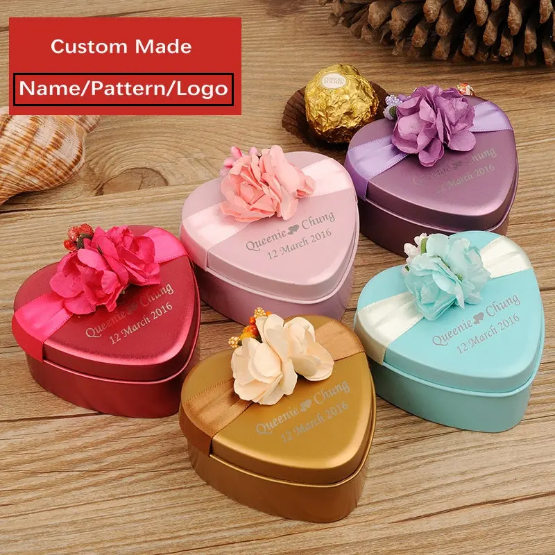 

10PCS/LOT Heart Shape Candy Box Chocolate Box Party Christmas Packaging Box Wedding Gift Box (Custom Made MOQ 50PCS)