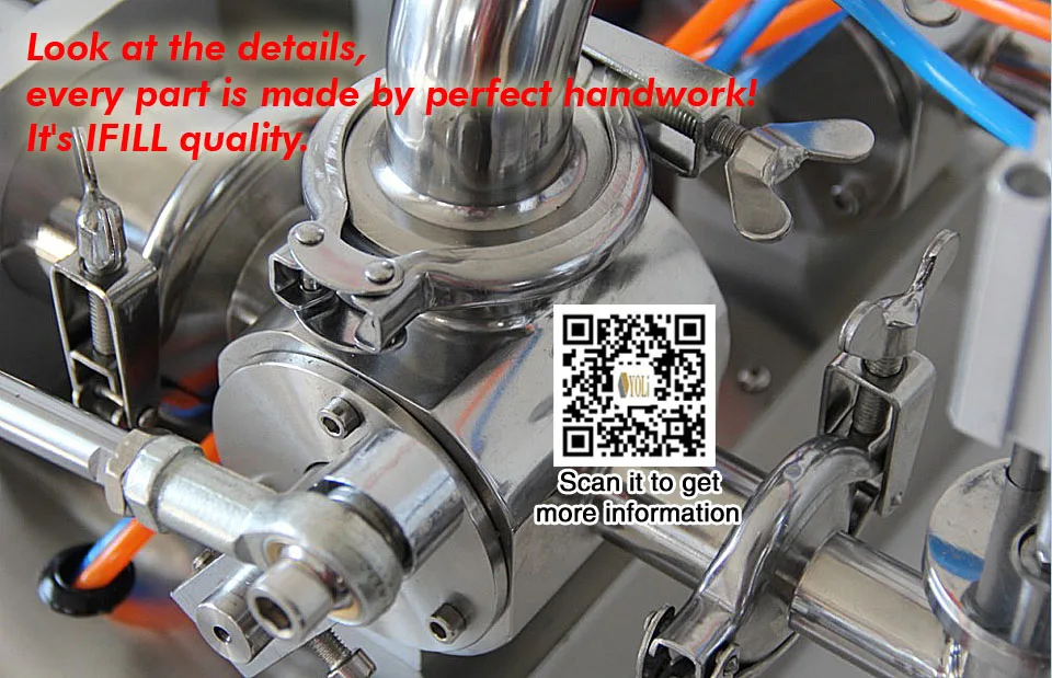 One nozzle filling machine for hot liquid or cream over 300 degree  6
