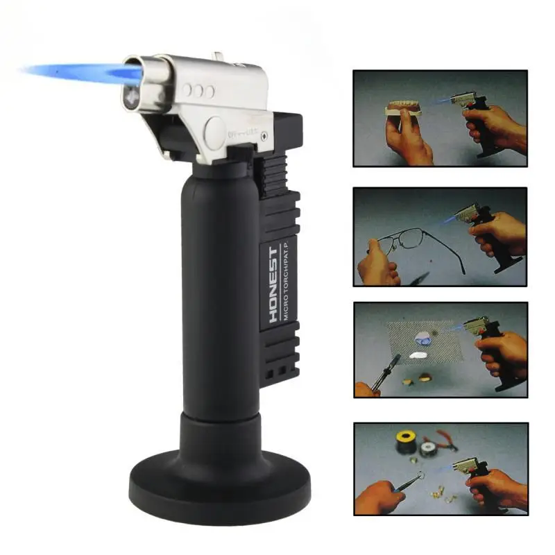 Refillable Butane Gas Cigar Lighter Jet Torch Cigarette Smoking Lighter