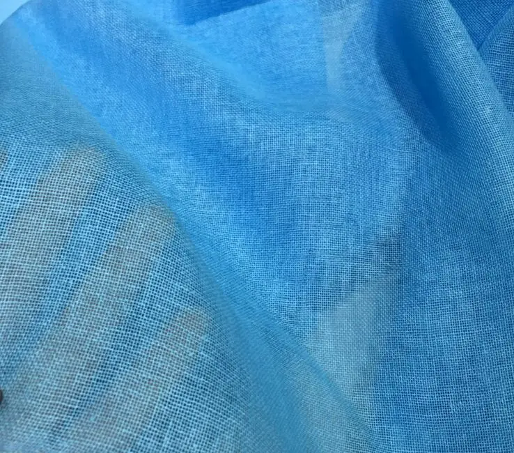 CL3351 Cotton Linen Mesh Gauze Fabric for scarf lining 55 linen 45