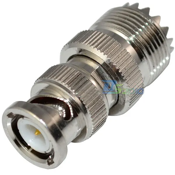 

High Quality1pc BNC Male Plug to UHF SO-239 Female Jack RF Coax Adapter Connector Convertor