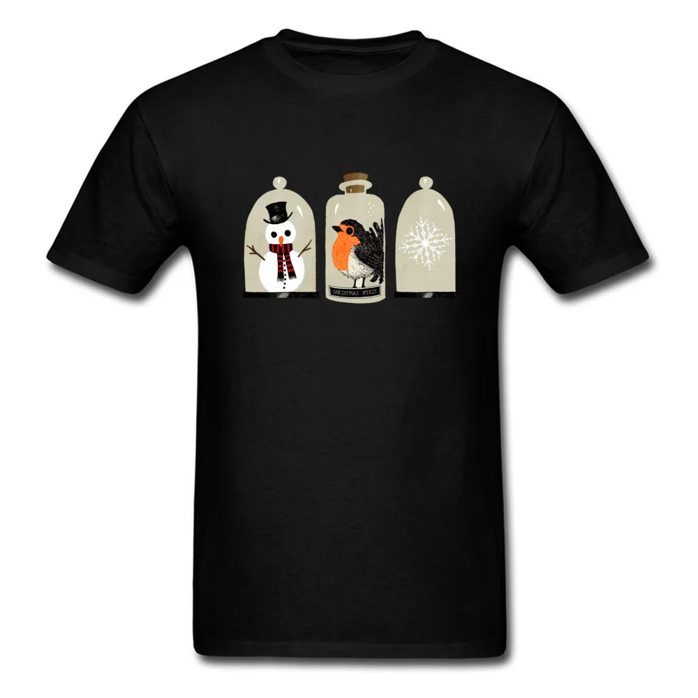 Christmas Bell Jars Tops T Shirt Company O Neck Normal Short Sleeve 100% Cotton Men Top T-shirts Summer Tops Tees Christmas Bell Jars black