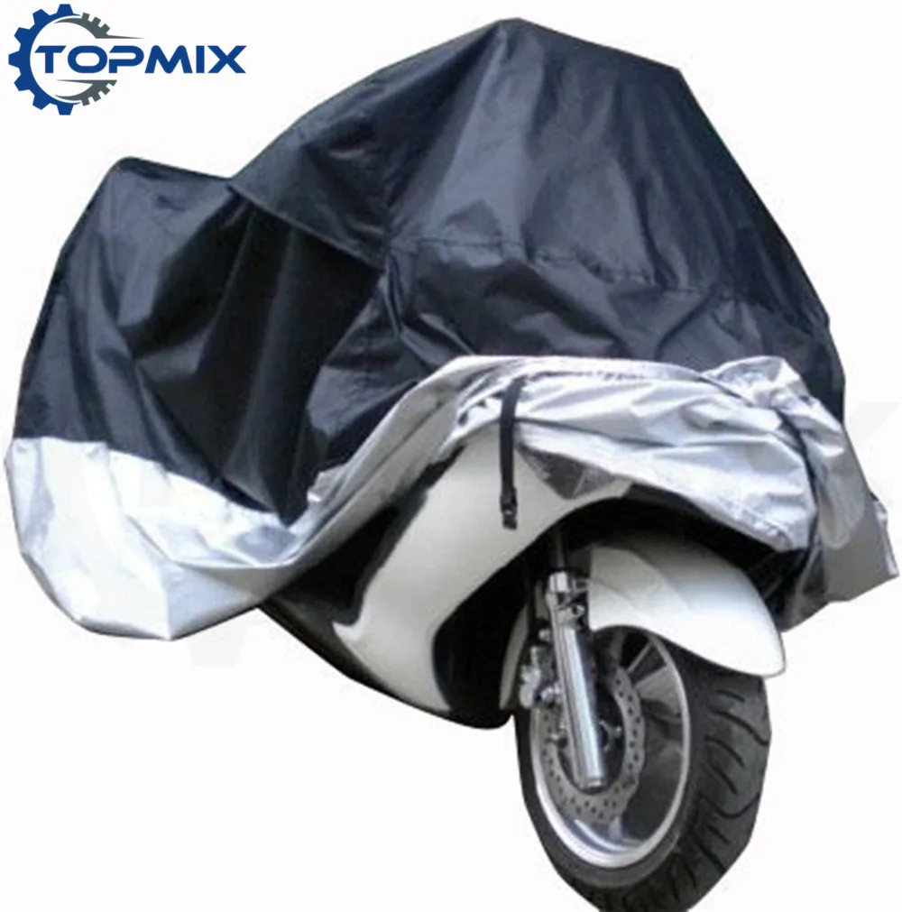 Motorcycle cover blacksilver 2