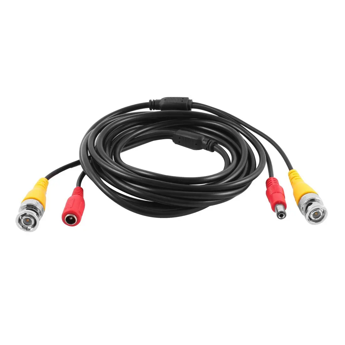 

Yellow Video BNC Male Red DC Power Jack Male/Female Extension Cable 5M