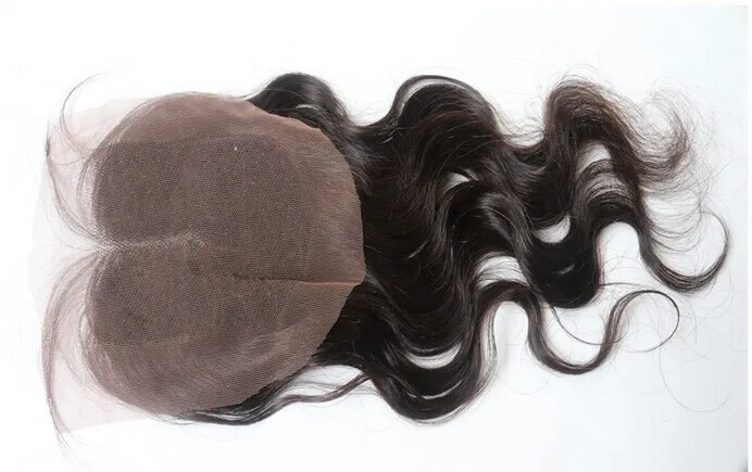 

beauty hair products body wave closure 8"-20" natural Color Virgin Brazilian Hair Lace Top Closure