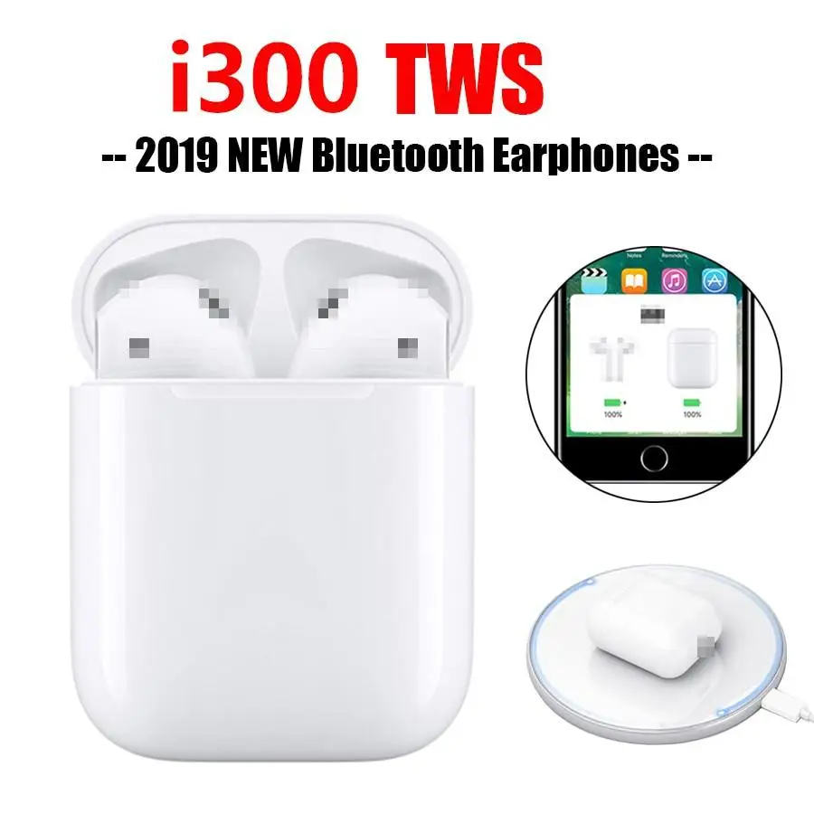 

Kuulee I300 Tws 1:1 Size Bluetooth headphone Ear Earbuds Air TWS Wireless headphone W1 Chip Pk I200 Tws I30 Earphone