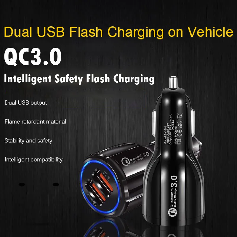 ZNP سيارة شاحن يو اس بي سريعة تهمة 3.0 2.0 الهاتف المحمول شاحن 2 منفذ USB سريع سيارة شاحن آيفون سامسونج اللوحي سيارة- شاحن ZNP سيارة شاحن يو اس بي سريعة تهمة 3.0 2.0 الهاتف المحمول شاحن 2 منفذ USB سريع سيارة شاحن آيفون سامسونج اللوحي سيارة- شاحن