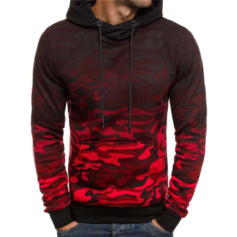 

Gradient Color Hoodies Men Sweatshirts Camouflage Coat Pull Homme Hiver Sueter Sweat Shirt Pullovers Tracksuits Chandail Jumper