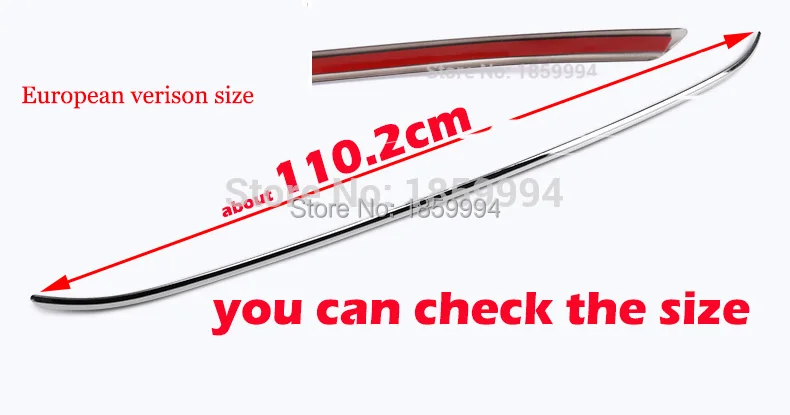 Online for 2016 2017 2018 VW Tiguan mk2 Front Bottom Bumper Molding racing grill trim Cover