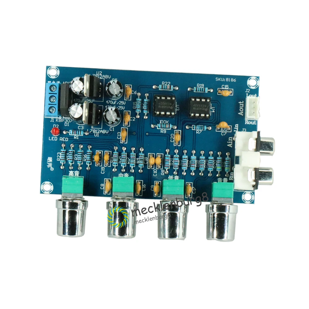 Новинка NE5532 Stereo Pre усилитель предусилитель Tone плата аудио 4 каналов модуль 4CH
