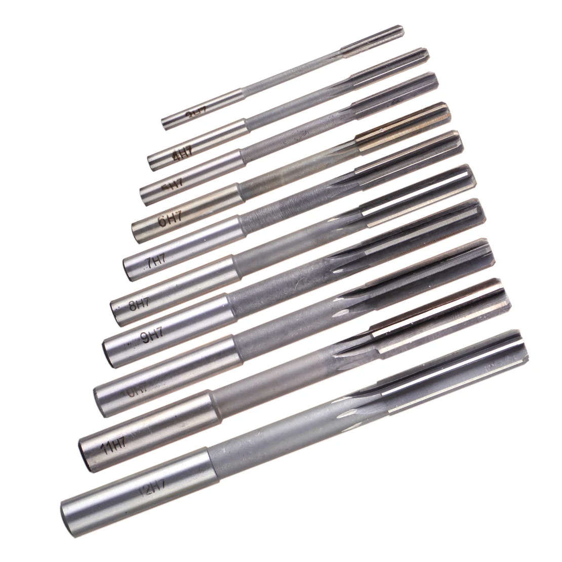 LETAOSK High Quality 10pcs HSS H7 Reamer Straight Shank Milling