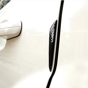 

car styling carbon Fiber Door Protector Door Edge Guards Trim Molding Protect Strip Scratch Protector For Peugeot 206 207 208