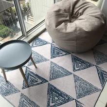 Скандинавский современный ковер детская комната гостиная стол полный прикроватный коврик с геометрическим орнаментом фойе кухня подушка для ванны дома