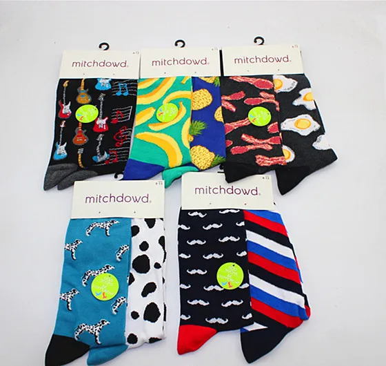 

Cotton Casual unisex socks Long Banana Hamburger Pineapple Poached Egg Funny unisex Socks Winter Novelty Mustache Couple Socks