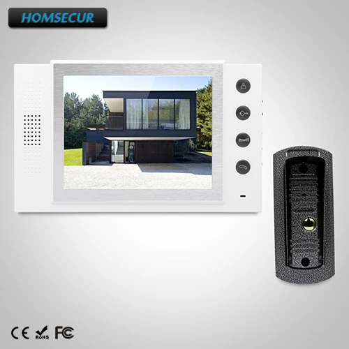 

HOMSECUR 8" Wired Video&Audio Smart Doorbell+Metal Case Camera for Apartment TC041 + TM801-W