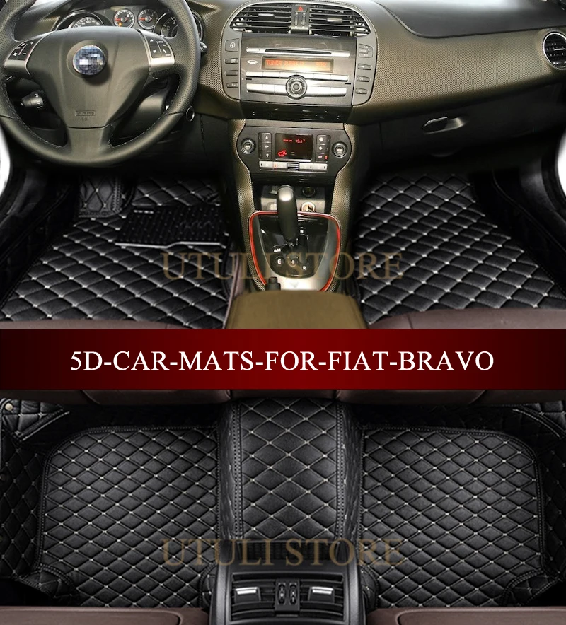 Кожаные автомобильные коврики для FIAT Bravo Palio Viaggio Ottimo Fiat Albea подходят под