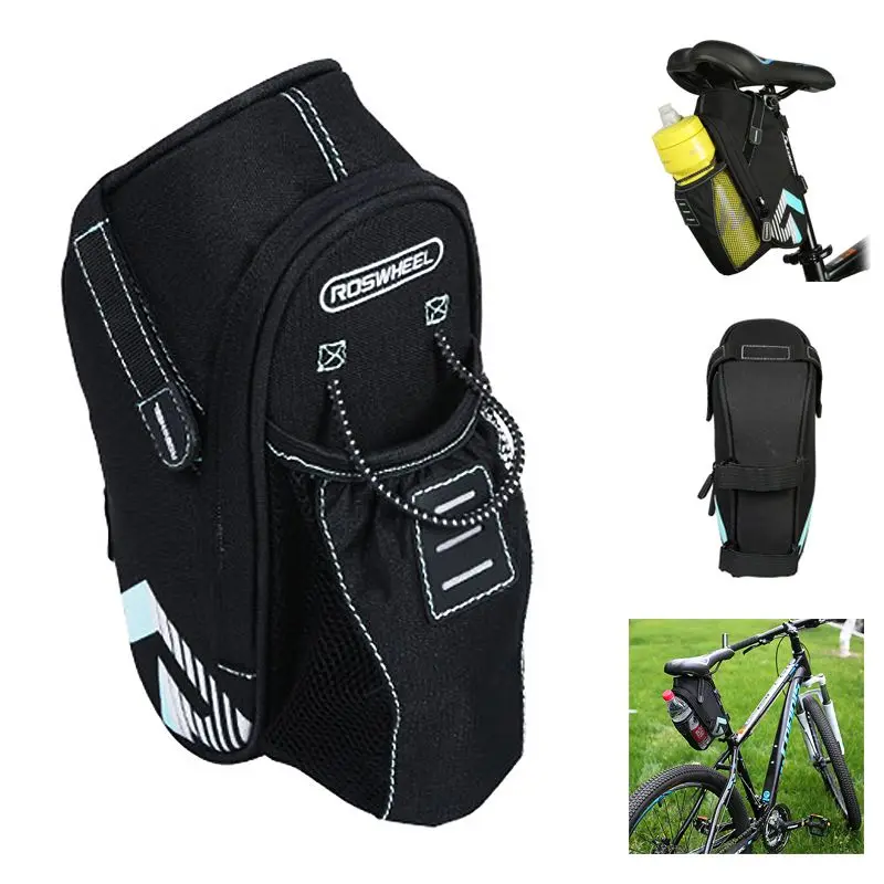 Roswheel Waterproof Bike Seat Saddle Bag, Bicycle Seat Bag Pack black