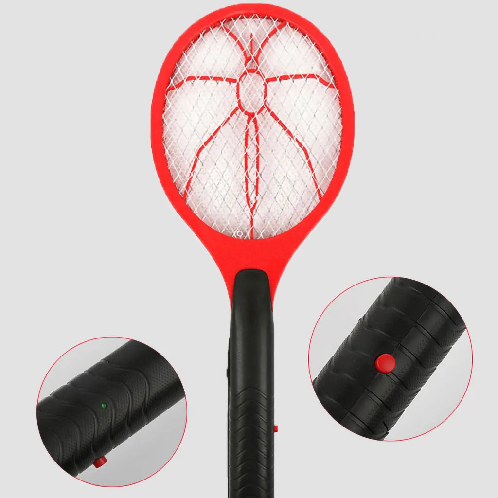 Operated Hand Racket Electric Mosquito Swatter Insect Home Garden Pest Bug Fly Mosquito Zapper Swatter Killer#3