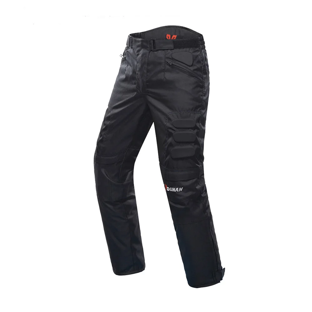 Black Pants DUHAN дышащая мотоциклетная куртка мужская сетка гоночный летний костюм Мото куртка для езды на мотоцикле брюки одежда протектор лето - Цвет: Black Pants